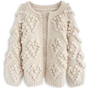 Knit your love Cardigan by Chicwish